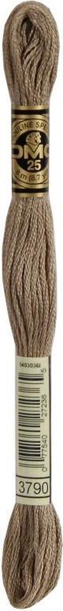 3 stuks DMC Borduurgaren-3790 Bruin