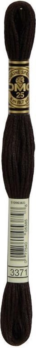 3 stuks DMC Borduurgaren-3371 Bruin
