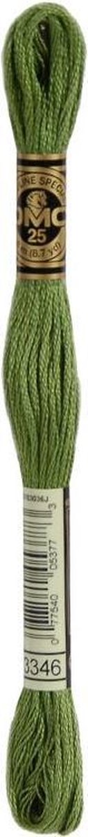 3 stuks DMC Borduurgaren-3346 Groen
