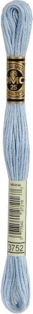 3 stuks DMC Borduurgaren-3752 Grijs/Blauw