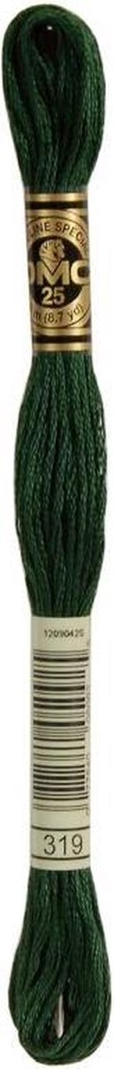 3 stuks DMC Borduurgaren-319 Groen
