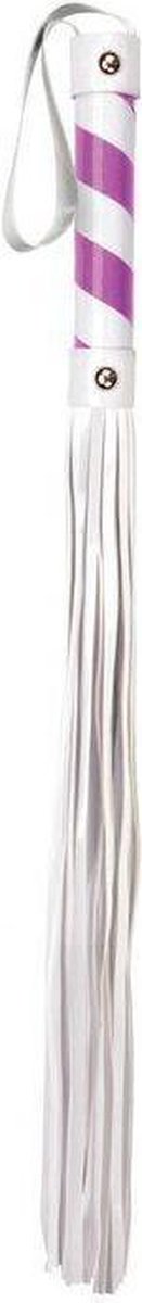 Shots Ouch! Whips and Paddles zweep Whip - PVC roze
