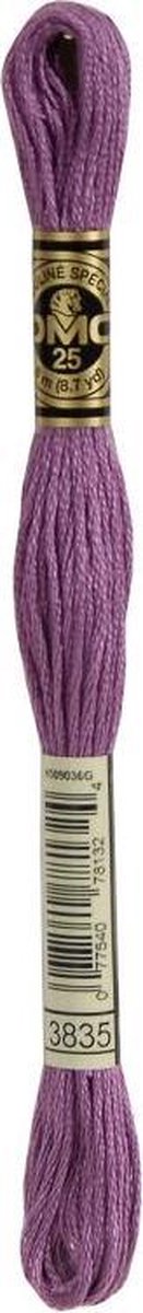 3 stuks DMC Borduurgaren-3835 Oud Lila