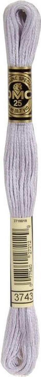 3 stuks DMC Borduurgaren-3743 Licht Lila