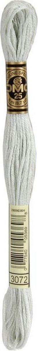 3 stuks DMC Borduurgaren-3072 Licht Grijs