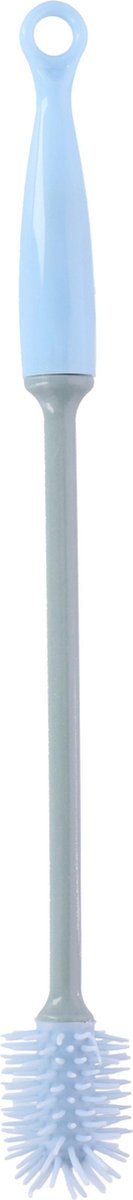 Combi-Label Flessenborstel - Flessenreiniger - Afwasborstel - Fles Reiniger - 29cm - PVC/Rubber - Blauw