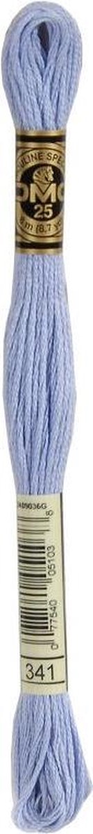 3 stuks DMC Borduurgaren-341 Lila/Blauw