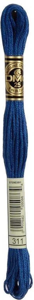 3 stuks DMC Borduurgaren-311 Blauw