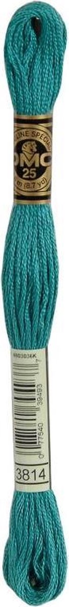 3 stuks DMC Borduurgaren-3814 Aqua Groen