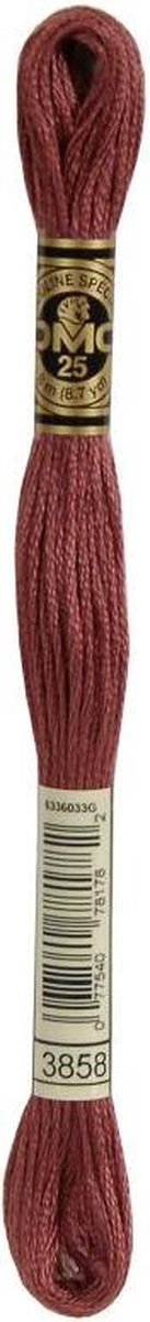 3 stuks DMC Borduurgaren-3858 Bruin
