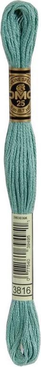 3 stuks DMC Borduurgaren-3816 Oud Groen