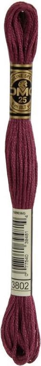 3 stuks DMC Borduurgaren-3802 Aubergine