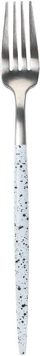 Bama Dessertvork Kyoto Silver White Marble - 12 Stuks