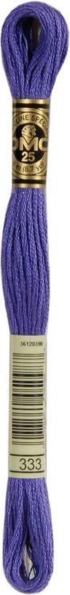 3 stuks DMC Borduurgaren-333 Lila/Paars