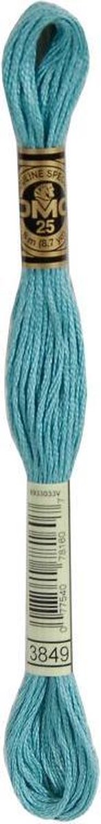 3 stuks DMC Borduurgaren-3849 Licht Groen