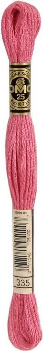 3 stuks DMC Borduurgaren-335 Rose