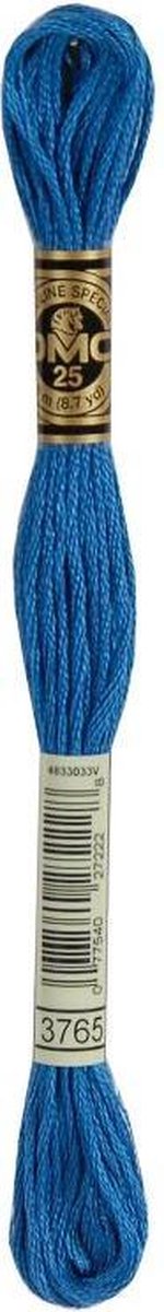 3 stuks DMC Borduurgaren-3765 Blauw