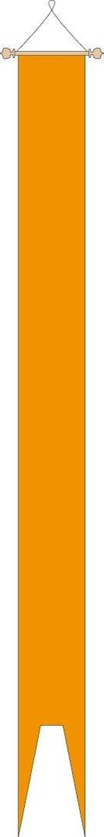 Oranje wimpel 350 cm - zwaluwstaart