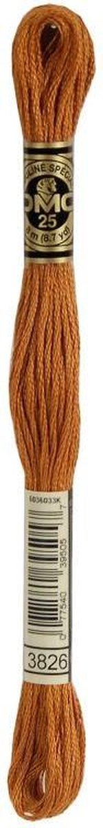 3 stuks DMC Borduurgaren-3826 Chocolade Bruin
