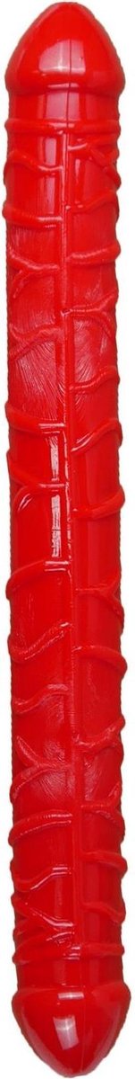 Dildo-Flexible Dubbele dildo-  dubbele  Dong - Rood