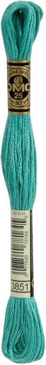 3 stuks DMC Borduurgaren-3851 Groen