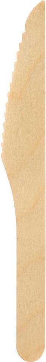 Wegwerp bestek-wegwerp messen-hout-duurzaam-FSC®-composteerbaar-10 stuks