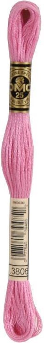3 stuks DMC Borduurgaren-3806 Rose