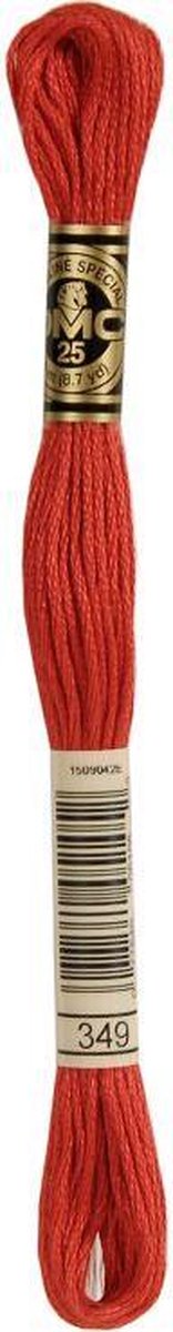 3 stuks DMC Borduurgaren-349 Rood