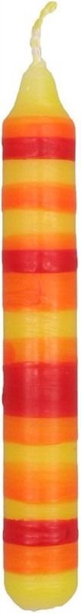 Glückskäfer Verjaardagskaars Gestreept 10 Cm Oranje/geel