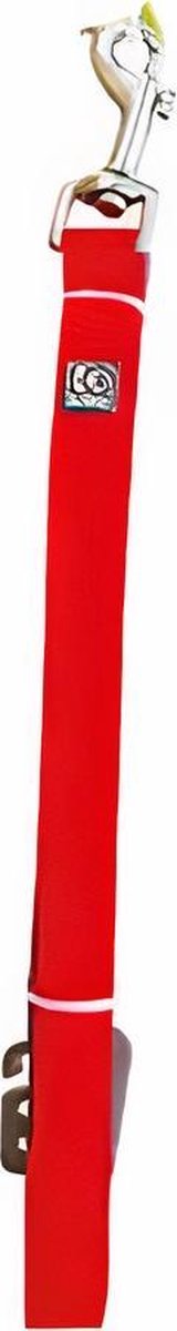 M-pets Hondenriem 120 X 2 Cm Siliconen Rood