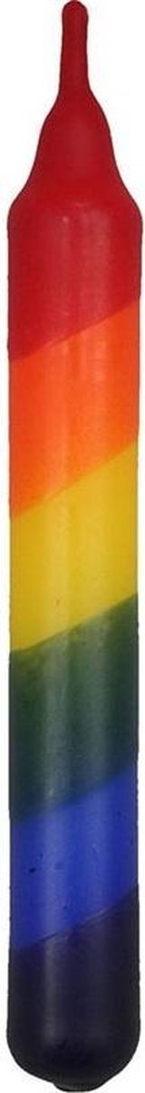 Glückskäfer Verjaardagskaars Regenboog Schuin 10 Cm Multicolor