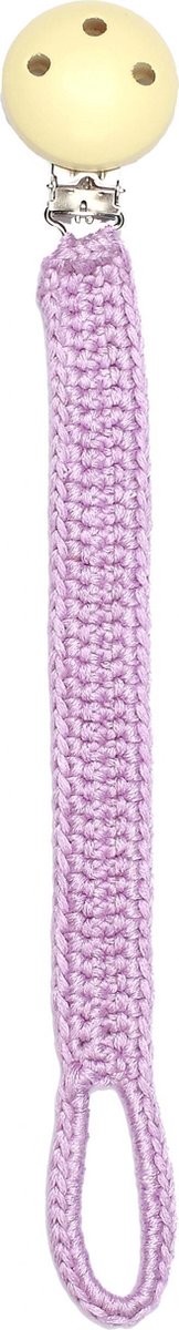 Naturezoo Fopspeenketting Bamboestof 20 Cm Lila