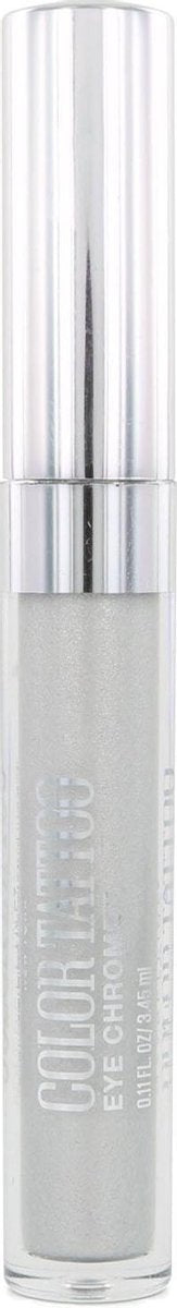 Maybelline Color Tattoo Eye Chrome Oogschaduw - 580 Silver Spark