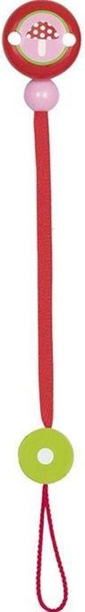 Heimess Fopspeenketting Paddenstoel Junior 21 Cm Rood