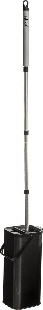4goodz Dweilsysteem Flat Mop 2.0 XL 150cm lange RVS Steel emmer 7 ltr