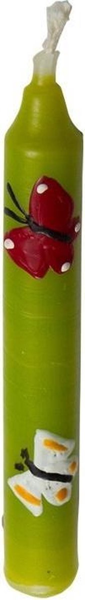 Glückskäfer Kaars Vlinders 10 Cm Groen