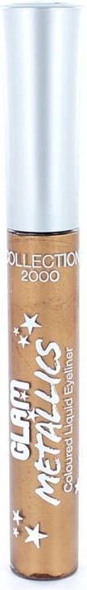 Collection 2000 Eyeliner Glam Metallics Coloured Liquid - 2 Fierce - Goud - Eyeliner