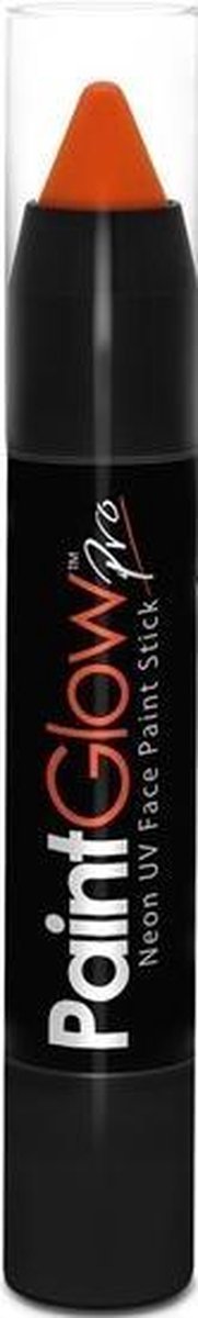 Neon oranje UV schmink/make-up stift/potlood - Lichtgevende glow in the dark/blacklight - Schmink/make-up oranje thema