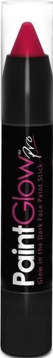 Neon roze Glow in the Dark schmink/make-up stift/potlood - Lichtgevende schmink/make-up roze thema