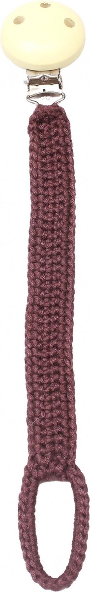 Naturezoo Fopspeenketting Bamboestof 20 Cm Bruin
