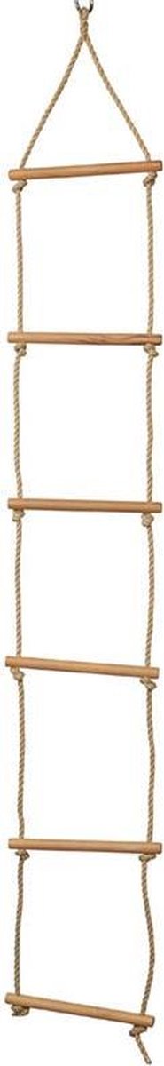 Glückskäfer Touwladder 200 X 30 Cm Blank Hout/touw