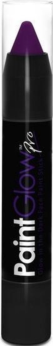Neon paars Glow in the Dark schmink/make-up stift/potlood - Lichtgevende schmink/make-up paars thema