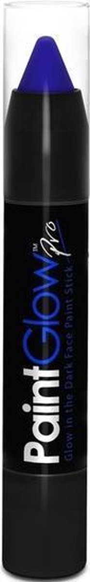 Neon blauw Glow in the Dark schmink/make-up stift/potlood - Lichtgevende schmink/make-up blauw thema
