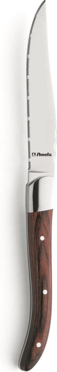 Steakmes golf Amefa 2520 Royal Steak 22 cm Hout 6 stuks