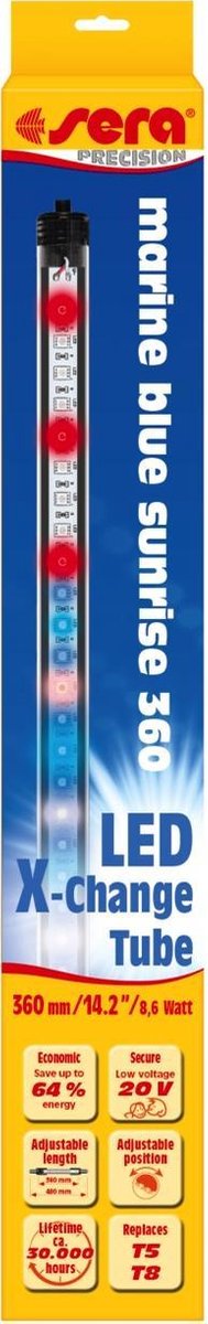 Sera Blue blauw riflicht marine zeeaquarium sunrise 360 36cm  8