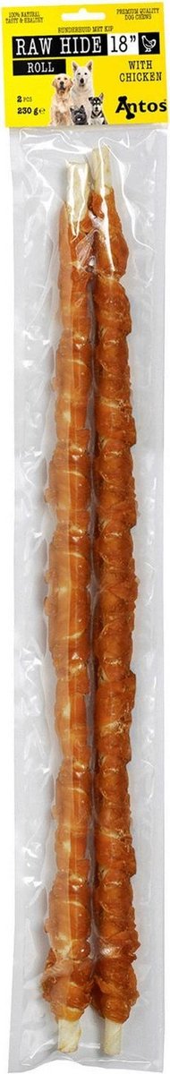 Antos Runderhuid Met Kip Rol Kip&Rund - Hondensnacks - 230 g