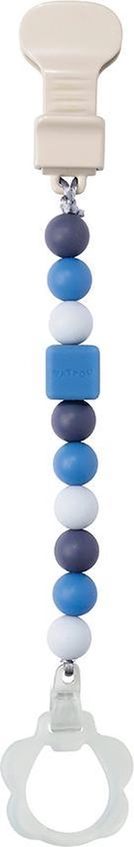 Nattou Siliconen Speenkoord - Fopspeenketting - Universeel - BPA Vrij - Blauw