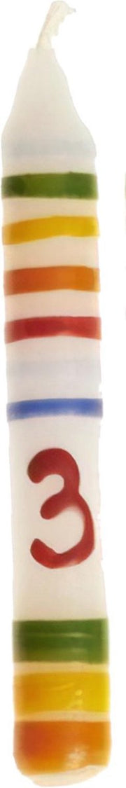 Glückskäfer Verjaardagskaars Cijfer 3 10 Cm Multicolor