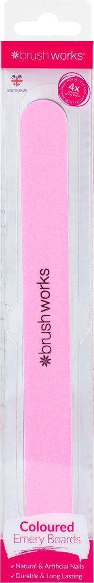 Brushworks Gekleurde Nagelvijlen (4 Stuks)