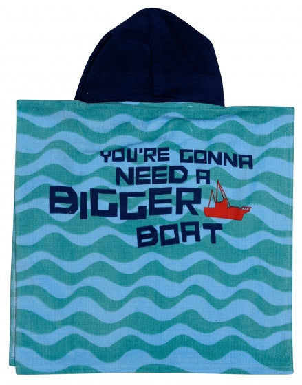 badponcho blauw junior 50 x 100 cm